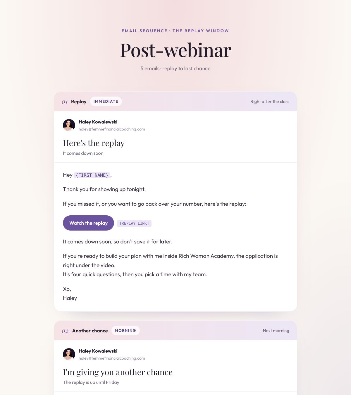 Post-webinar preview